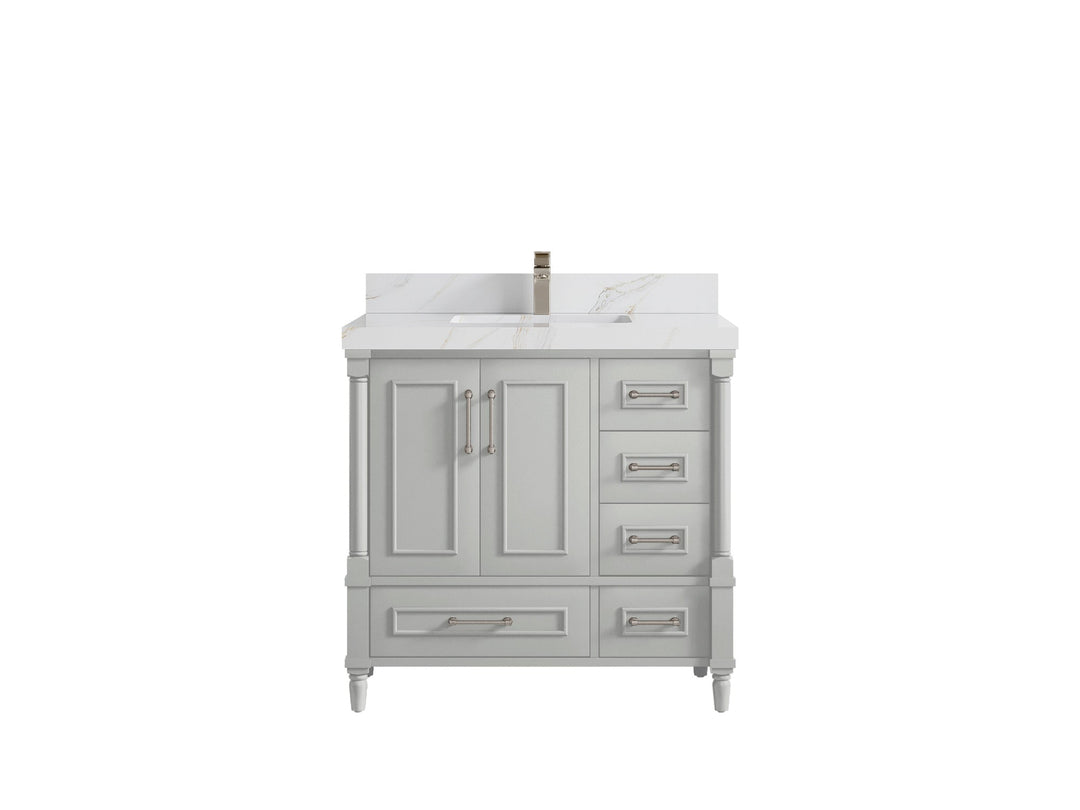 Aberdeen 36 in. W x 22 in. D Center Sink Bathroom Vanity - Willow Bath and Vanity