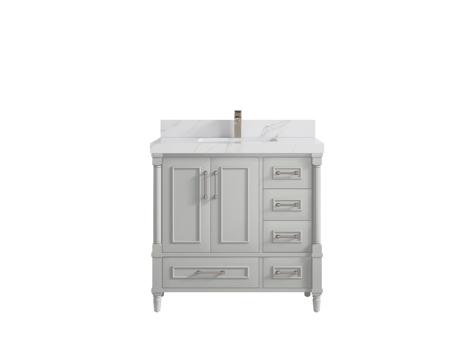 Aberdeen 36 in. W x 22 in. D Center Sink Bathroom Vanity - Willow Bath and Vanity