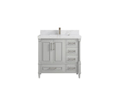 Aberdeen 36 in. W x 22 in. D Center Sink Bathroom Vanity - photo 16