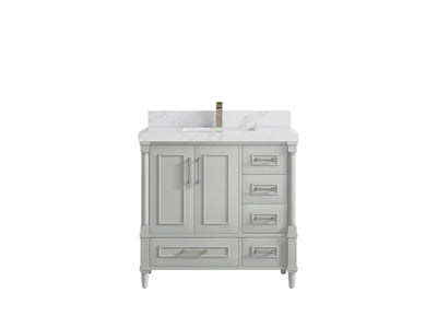 Aberdeen 36 in. W x 22 in. D Center Sink Bathroom Vanity - Willow Bath and Vanity