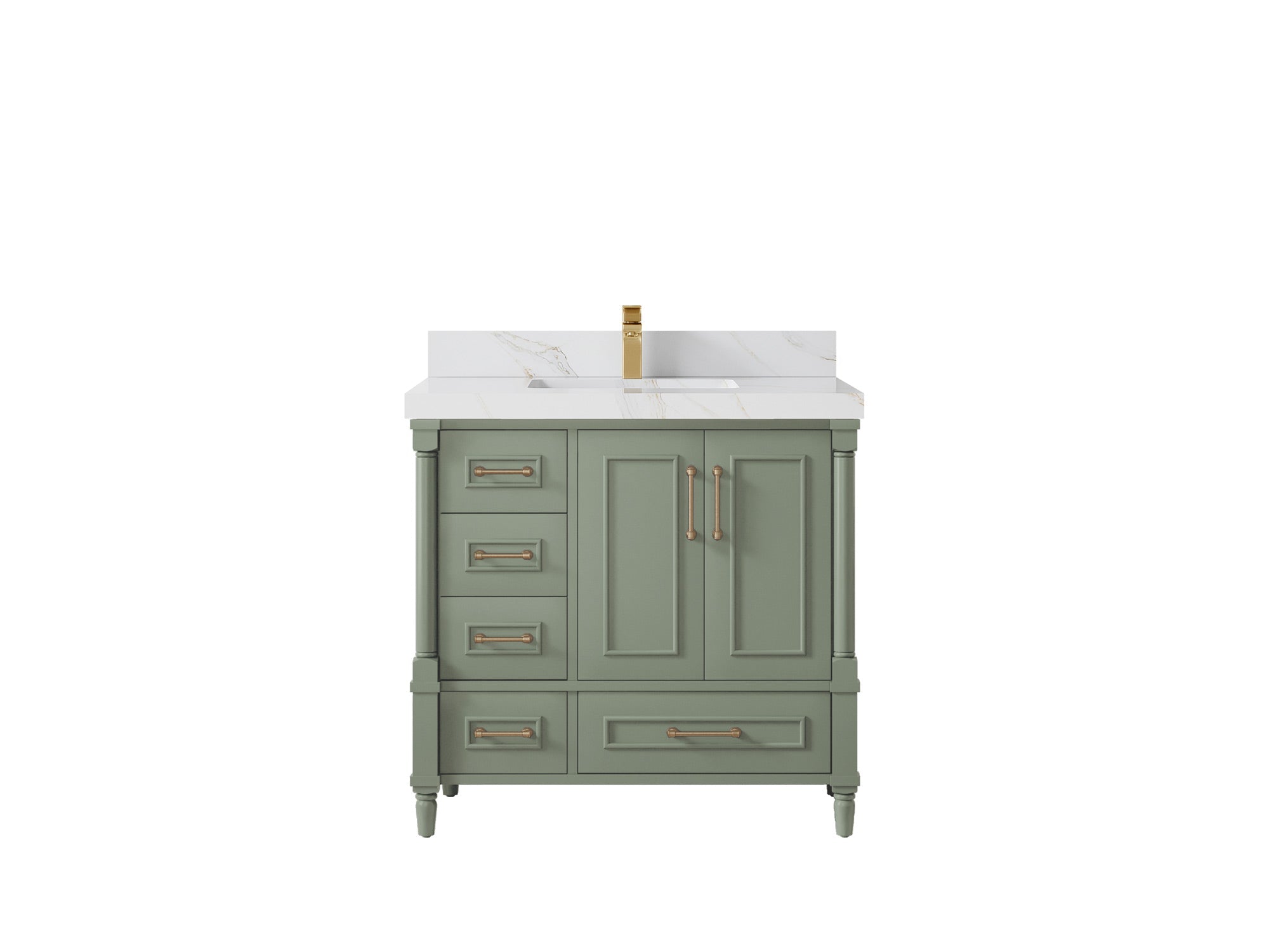 Aberdeen 36 in. W x 22 in. D Center Sink Bathroom Vanity - Willow Bath and Vanity