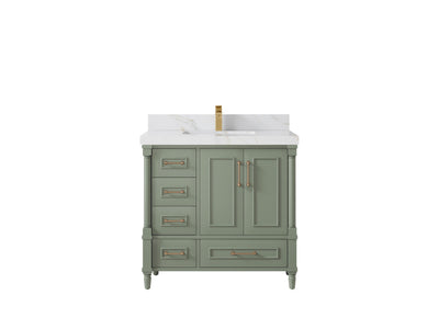 Aberdeen 36 in. W x 22 in. D Center Sink Bathroom Vanity - Willow Bath and Vanity