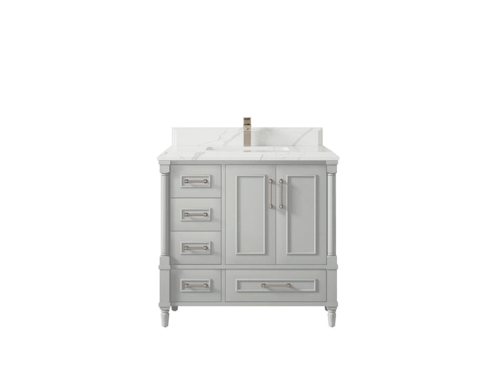 Aberdeen 36 in. W x 22 in. D Center Sink Bathroom Vanity - photo 22