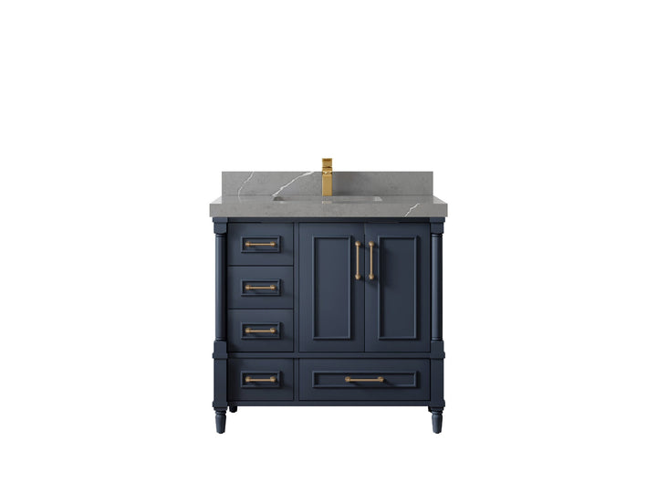 Aberdeen 36 in. W x 22 in. D Center Sink Bathroom Vanity - photo 32
