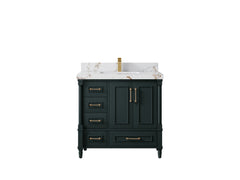 Aberdeen 36 in. W x 22 in. D Center Sink Bathroom Vanity - photo 36
