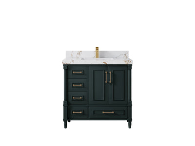 Aberdeen 36 in. W x 22 in. D Center Sink Bathroom Vanity - Willow Bath and Vanity