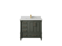 Aberdeen 36 in. W x 22 in. D Center Sink Bathroom Vanity - photo 20