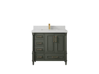 Aberdeen 36 in. W x 22 in. D Center Sink Bathroom vanity - Willow Bath and Vanity