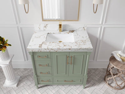 Aberdeen 36 in. W x 22 in. D Center Sink Bathroom Vanity - Willow Bath and Vanity
