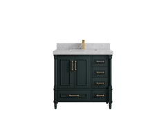 Aberdeen 36 in. W x 22 in. D Center Sink Bathroom Vanity - photo 28