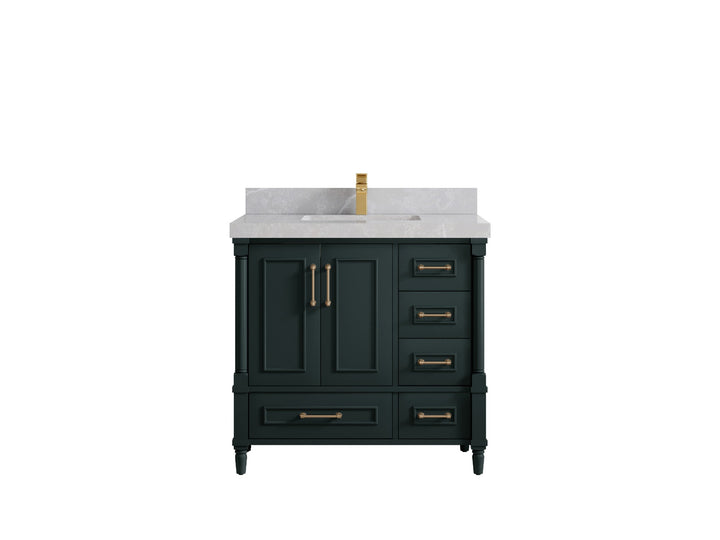 Aberdeen 36 in. W x 22 in. D Center Sink Bathroom Vanity - photo 28