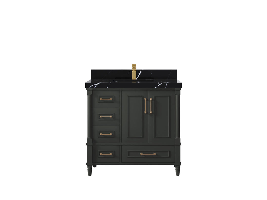 Aberdeen 36 in. W x 22 in. D Center Sink Bathroom Vanity - Willow Bath and Vanity