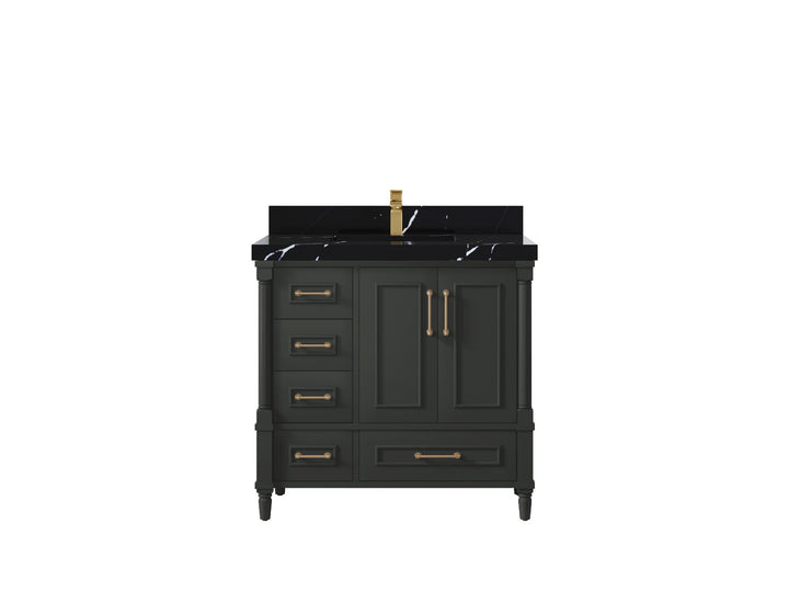 Aberdeen 36 in. W x 22 in. D Center Sink Bathroom Vanity - photo 12