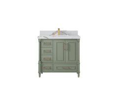 Aberdeen 36 in. W x 22 in. D Center Sink Bathroom Vanity - photo 14