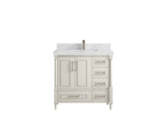 Aberdeen 36 in. W x 22 in. D Center Sink Bathroom Vanity - photo 22