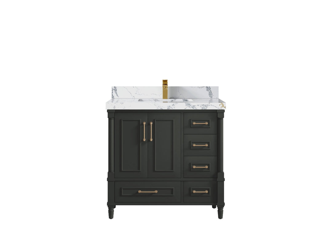 Aberdeen 36 in. W x 22 in. D Center Sink Bathroom Vanity - Willow Bath and Vanity