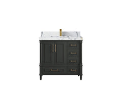 Aberdeen 36 in. W x 22 in. D Center Sink Bathroom Vanity - photo 16