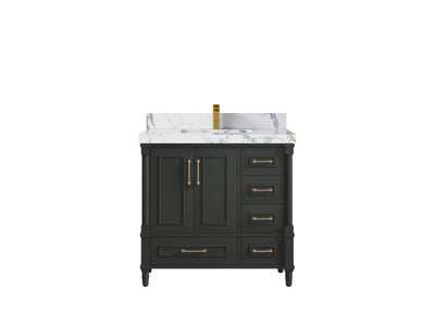 Aberdeen 36 in. W x 22 in. D Center Sink Bathroom Vanity - Willow Bath and Vanity