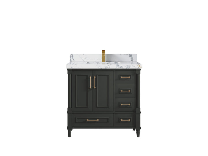 Aberdeen 36 in. W x 22 in. D Center Sink Bathroom Vanity - photo 16