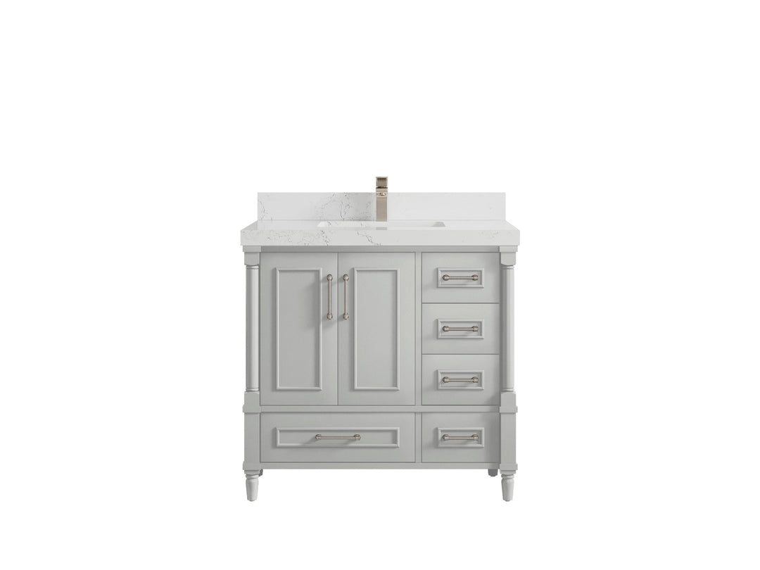 Aberdeen 36 in. W x 22 in. D Center Sink Bathroom Vanity - Willow Bath and Vanity