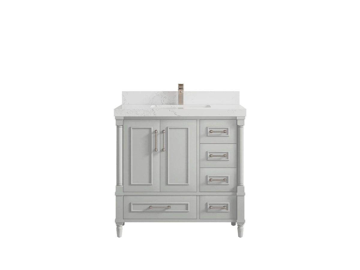 Aberdeen 36 in. W x 22 in. D Center Sink Bathroom Vanity - Willow Bath and Vanity