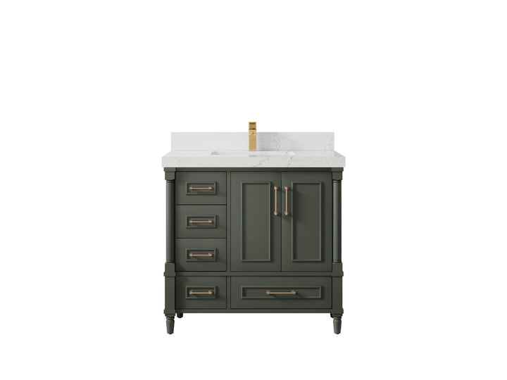Aberdeen 36 in. W x 22 in. D Center Sink Bathroom vanity - photo 28