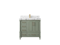 Aberdeen 36 in. W x 22 in. D Center Sink Bathroom Vanity - photo 38