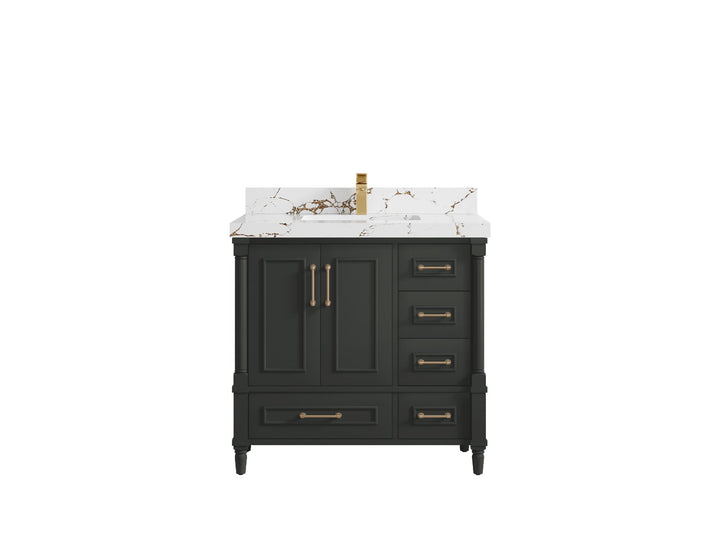 Aberdeen 36 in. W x 22 in. D Center Sink Bathroom Vanity - photo 10
