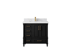 Aberdeen 36 in. W x 22 in. D Center Sink Bathroom Vanity - photo 18