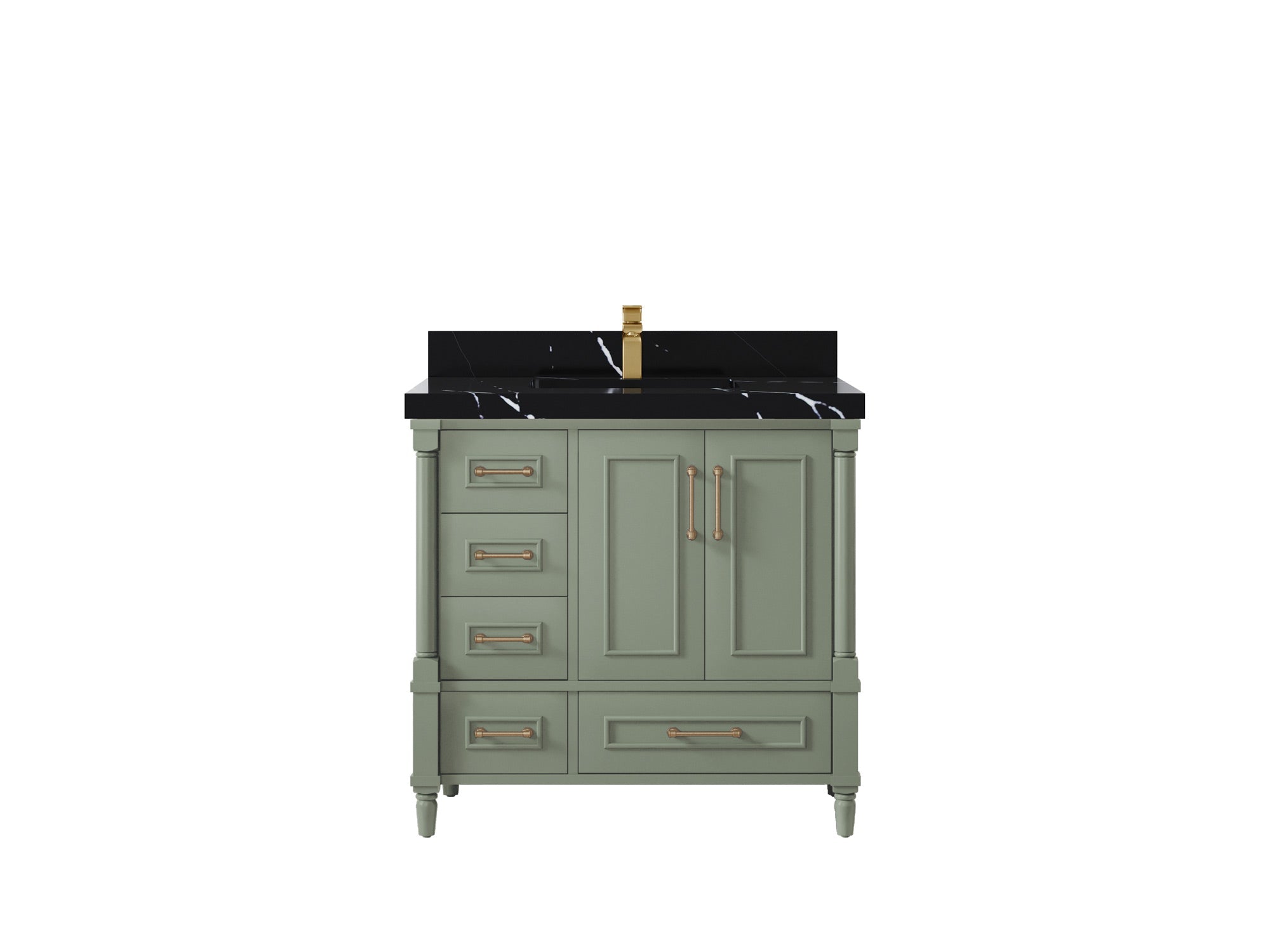 Aberdeen 36 in. W x 22 in. D Center Sink Bathroom Vanity - Willow Bath and Vanity