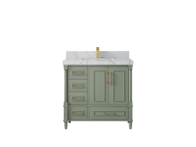 Aberdeen 36 in. W x 22 in. D Center Sink Bathroom Vanity - Willow Bath and Vanity
