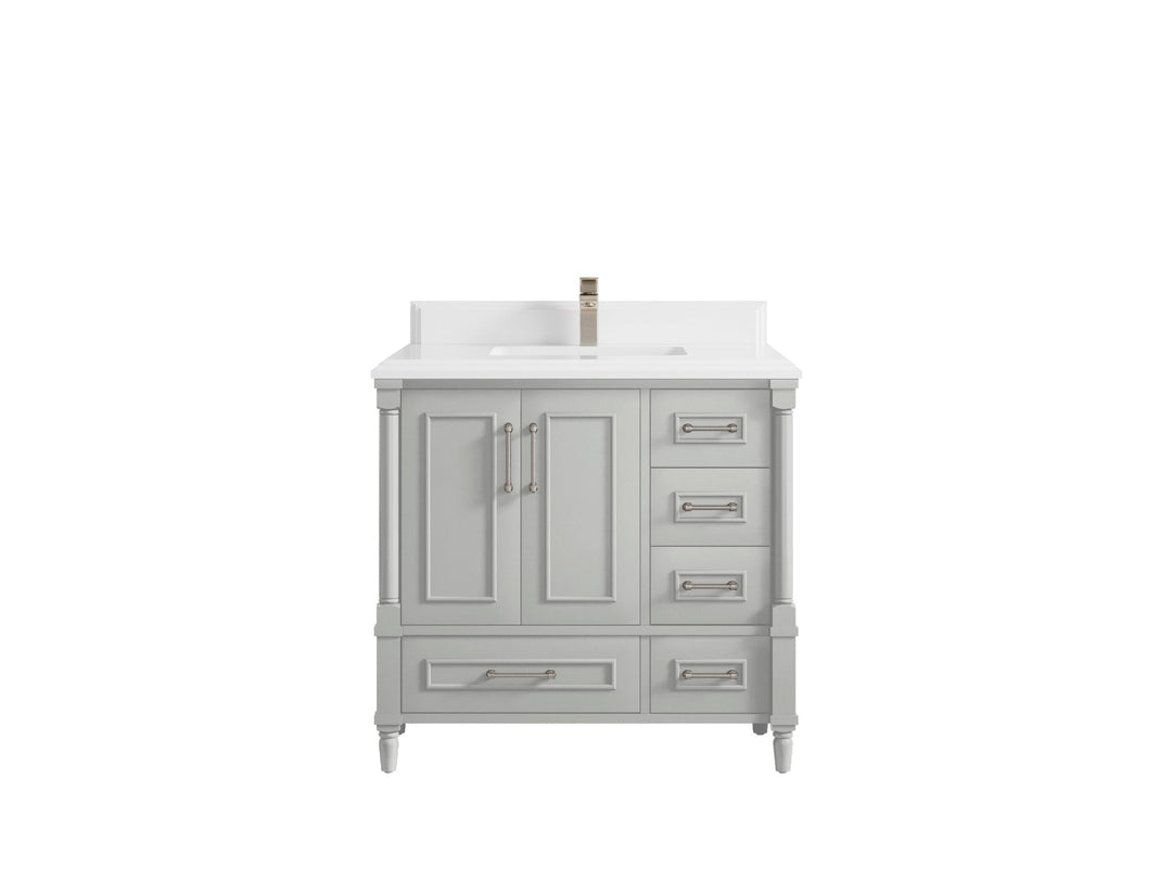 Aberdeen 36 in. W x 22 in. D Center Sink Bathroom Vanity - Willow Bath and Vanity