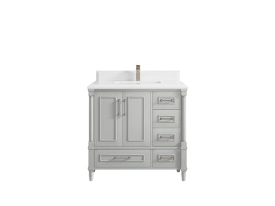 Aberdeen 36 in. W x 22 in. D Center Sink Bathroom Vanity - Willow Bath and Vanity