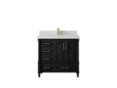 Aberdeen 36 in. W x 22 in. D Center Sink Bathroom Vanity - photo 22