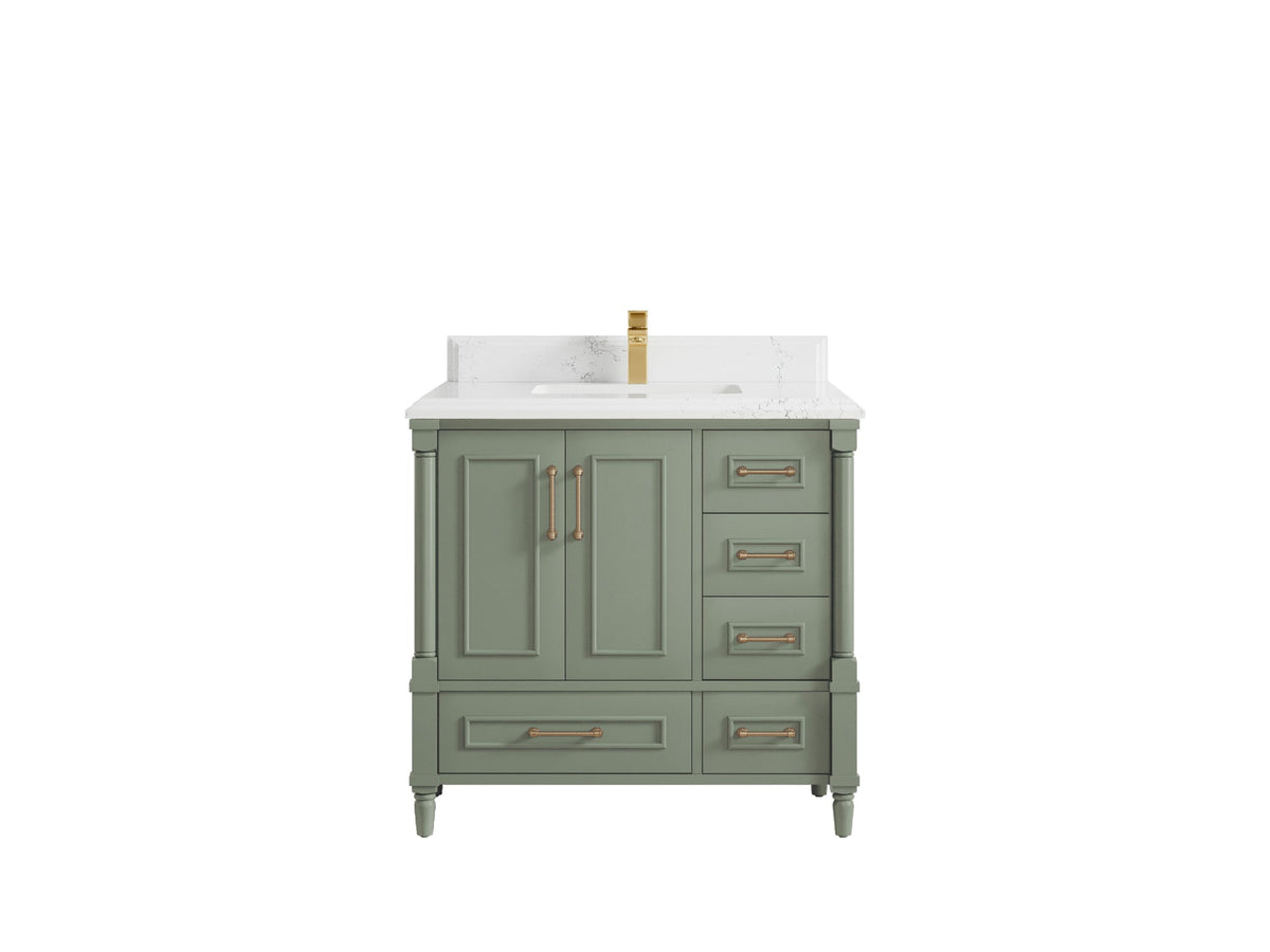 Aberdeen 36 in. W x 22 in. D Center Sink Bathroom Vanity - Willow Bath and Vanity