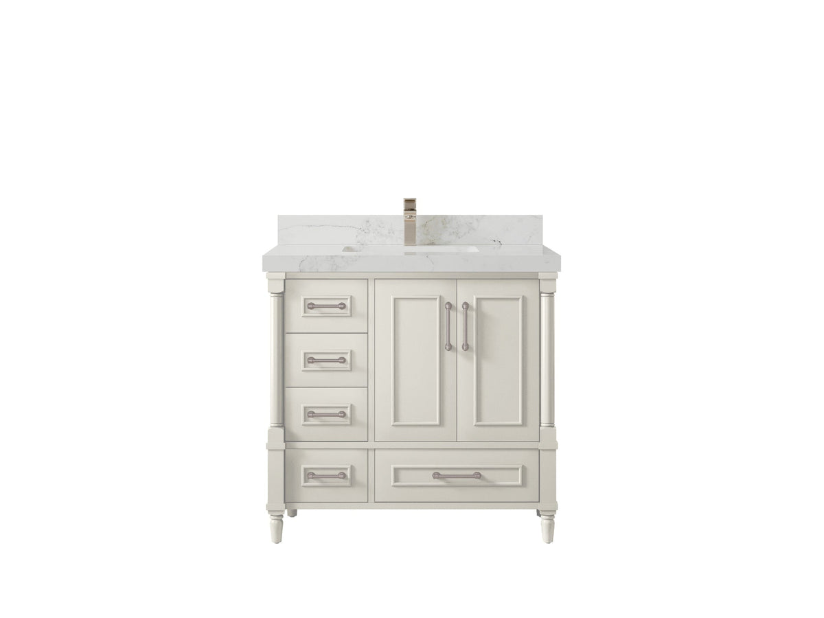 Aberdeen 36 in. W x 22 in. D Center Sink Bathroom Vanity - Willow Bath and Vanity