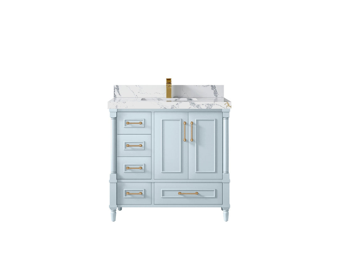 Aberdeen 36 in. W x 22 in. D Center Sink Bathroom vanity - Willow Bath and Vanity