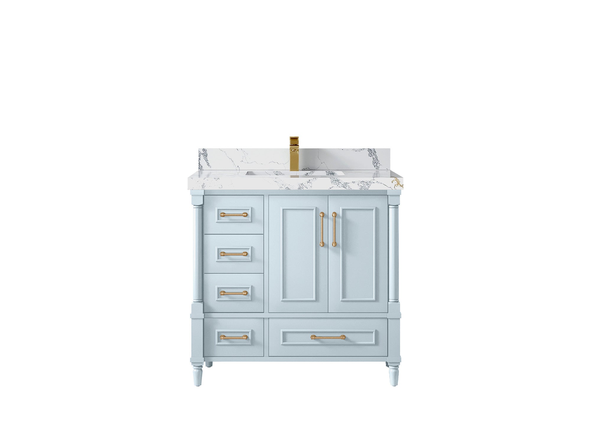 Aberdeen 36 in. W x 22 in. D Center Sink Bathroom vanity - Willow Bath and Vanity
