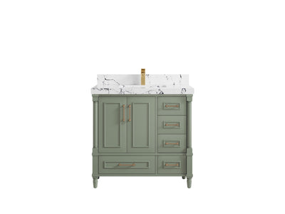 Aberdeen 36 in. W x 22 in. D Center Sink Bathroom Vanity - Willow Bath and Vanity