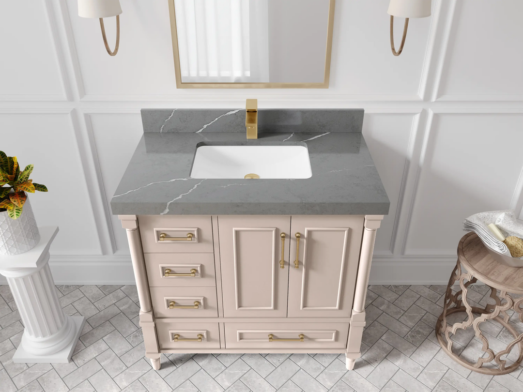 Aberdeen 36 in. W x 22 in. D Center Sink Bathroom Vanity - Willow Bath and Vanity