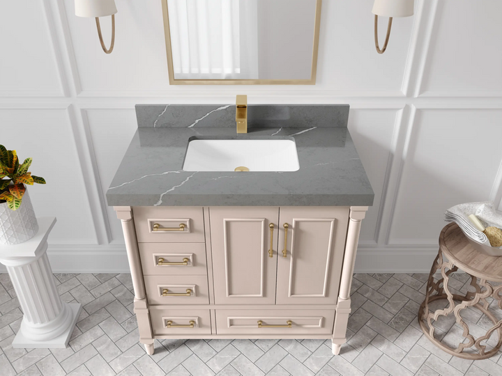 Aberdeen 36 in. W x 22 in. D Center Sink Bathroom Vanity - photo 34