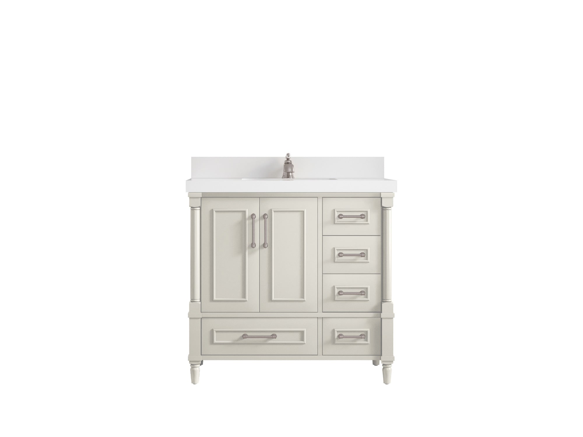 Aberdeen 36 in. W x 22 in. D Center Sink Bathroom Vanity - Willow Bath and Vanity