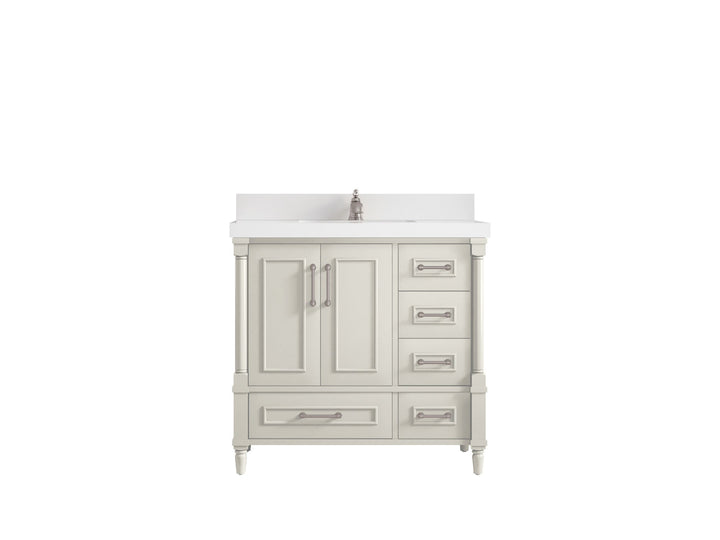 Aberdeen 36 in. W x 22 in. D Center Sink Bathroom Vanity - photo 1