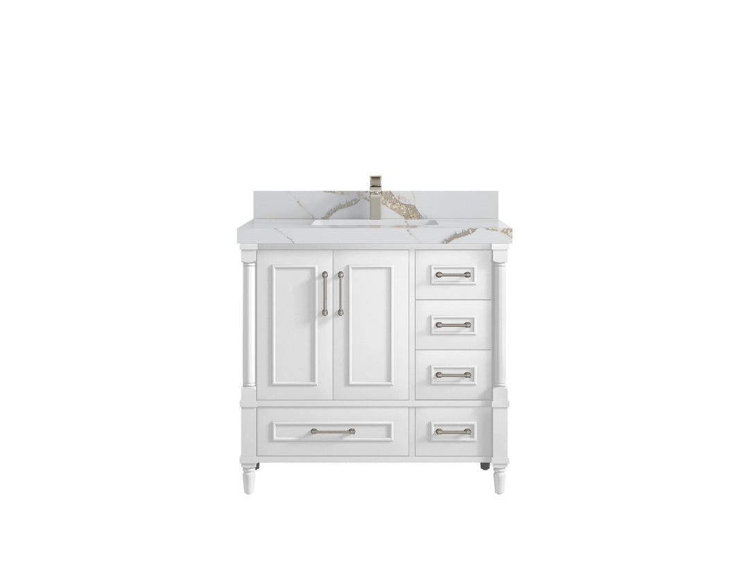 Aberdeen 36 in. W x 22 in. D Center Sink Bathroom Vanity - Willow Bath and Vanity