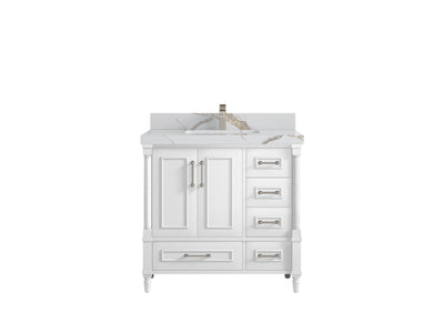 Aberdeen 36 in. W x 22 in. D Center Sink Bathroom Vanity - Willow Bath and Vanity