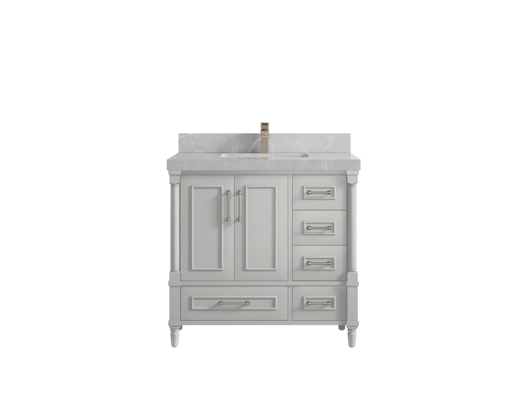 Aberdeen 36 in. W x 22 in. D Center Sink Bathroom Vanity - Willow Bath and Vanity