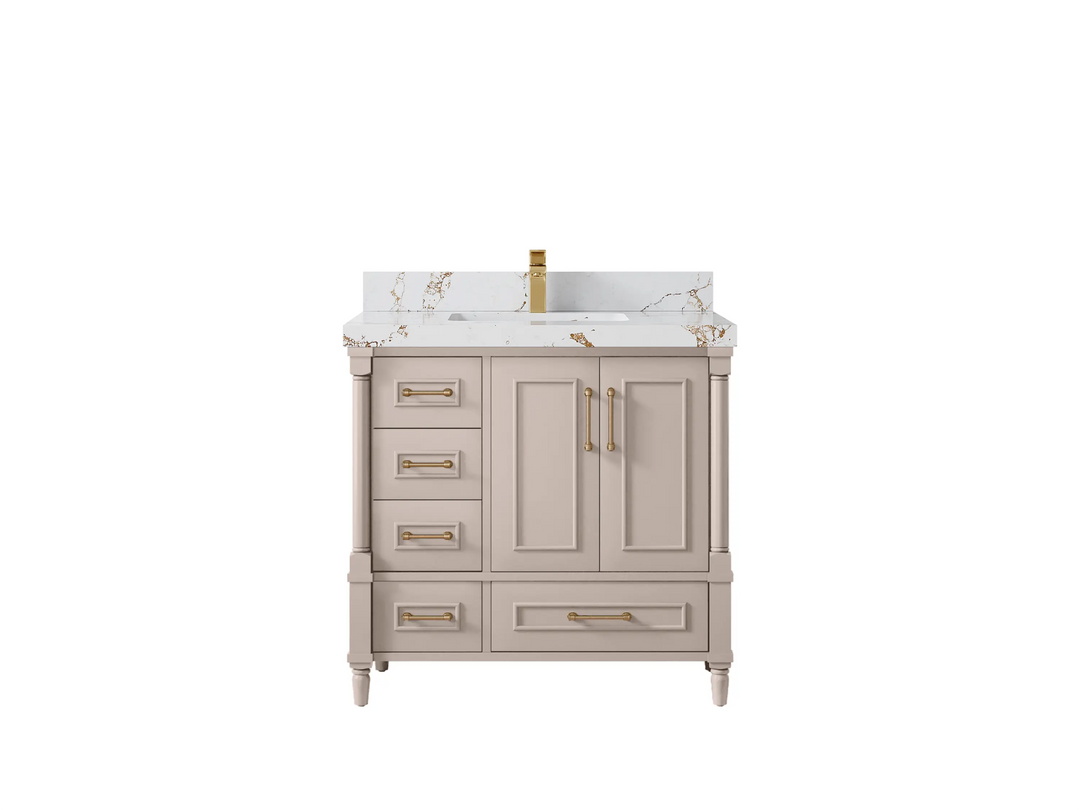 Aberdeen 36 in. W x 22 in. D Center Sink Bathroom Vanity - Willow Bath and Vanity