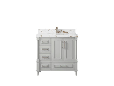 Aberdeen 36 in. W x 22 in. D Center Sink Bathroom Vanity - Willow Bath and Vanity