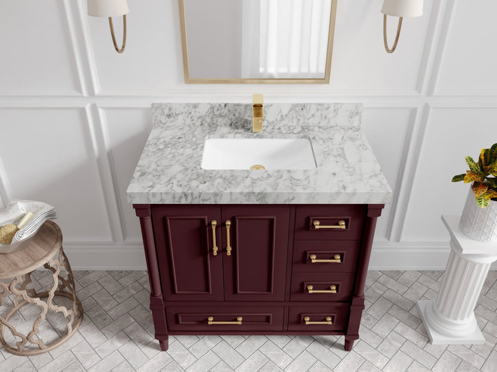 Aberdeen 36 in. W x 22 in. D Center Sink Bathroom Vanity - photo 9