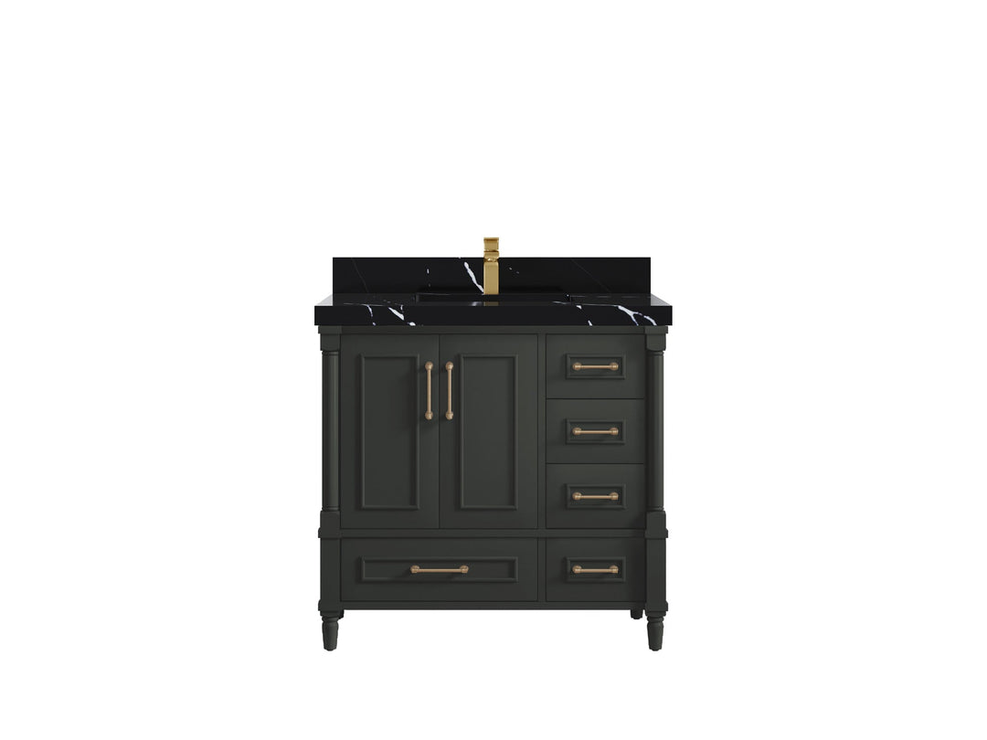 Aberdeen 36 in. W x 22 in. D Center Sink Bathroom Vanity - Willow Bath and Vanity
